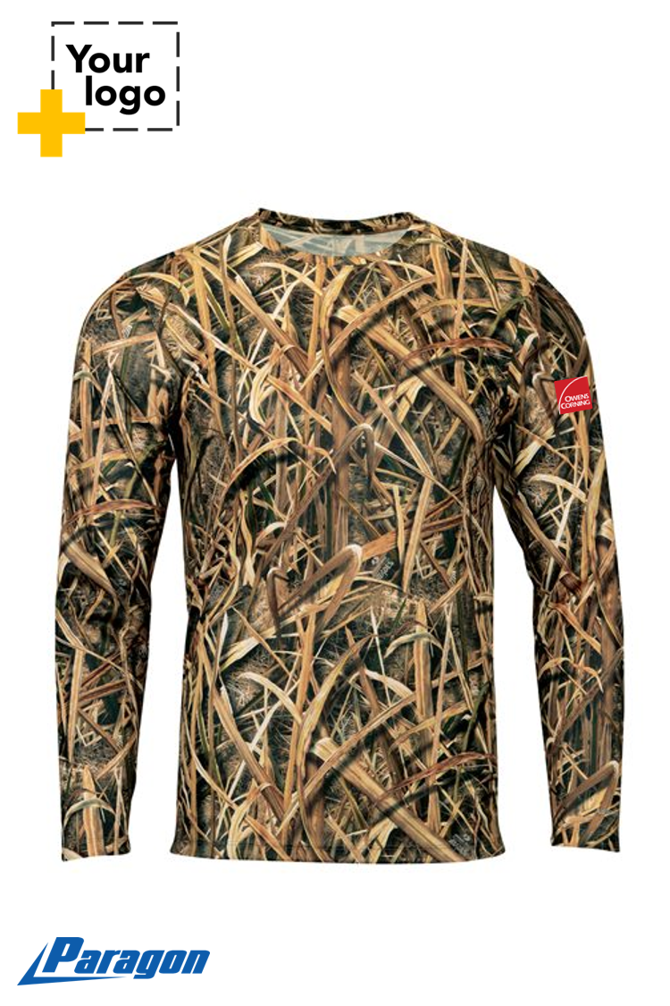 Performance Camo Print Long Sleeve T-Shirt
