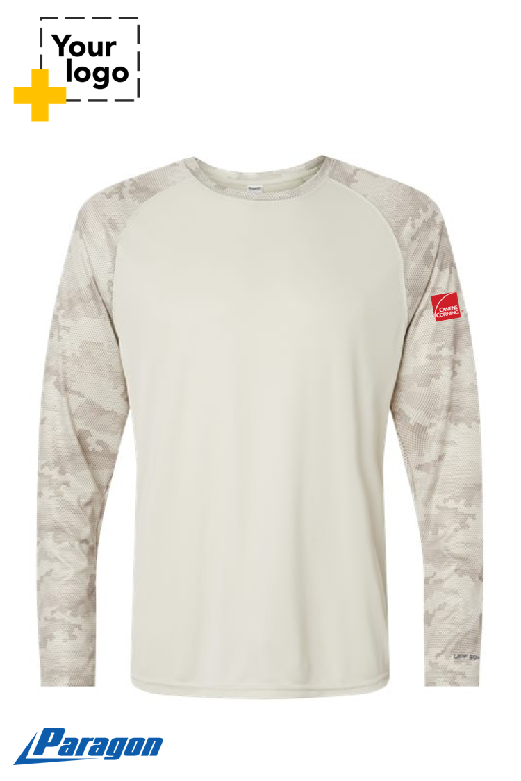 Cayman Performance Camo Colorblocked Long Sleeve T-Shirt