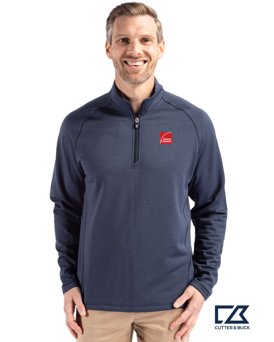 Cutter & Buck Peshastin Fleece Recycled Mens Half Zip Pullover
