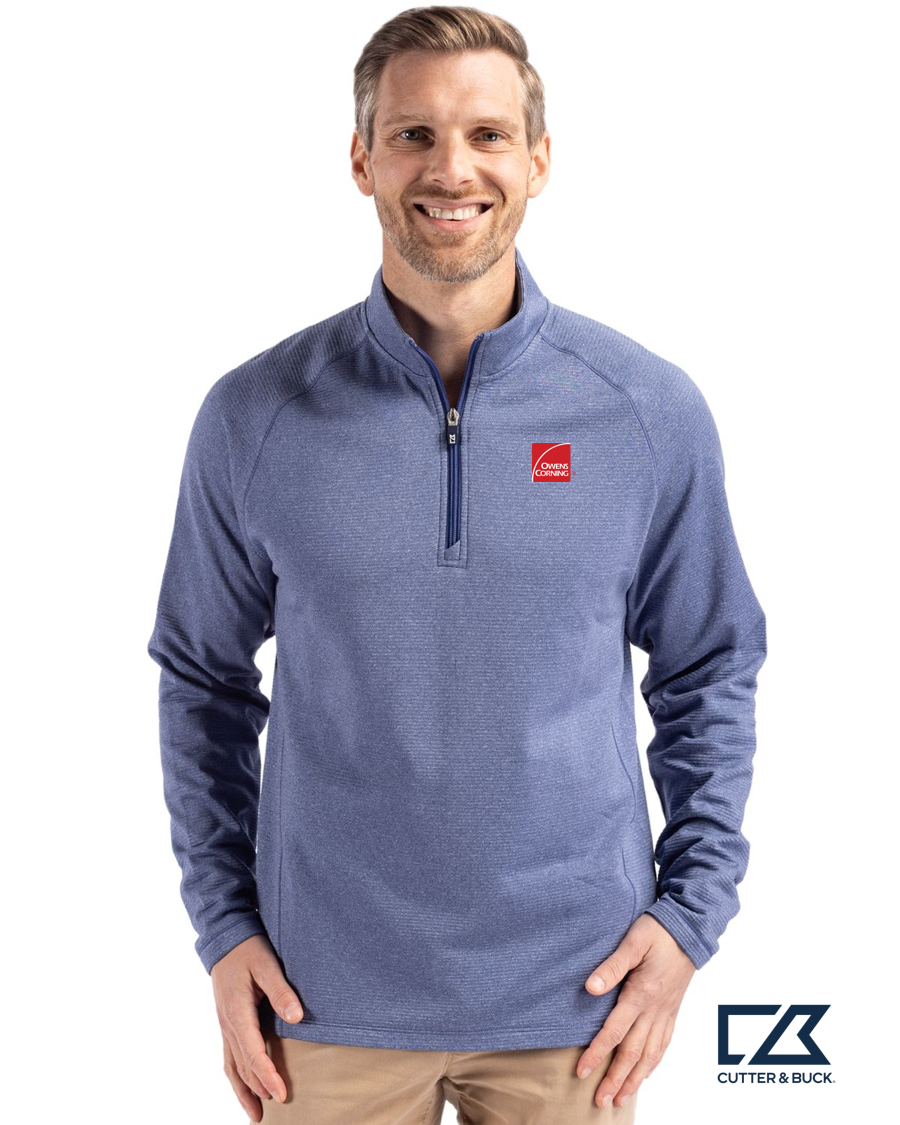 Cutter & Buck Peshastin Fleece Recycled Mens Half Zip Pullover