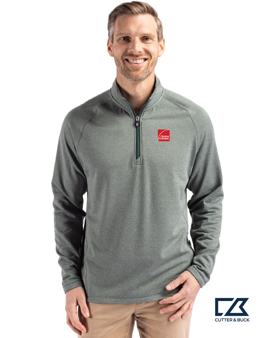 Cutter & Buck Peshastin Fleece Recycled Mens Half Zip Pullover