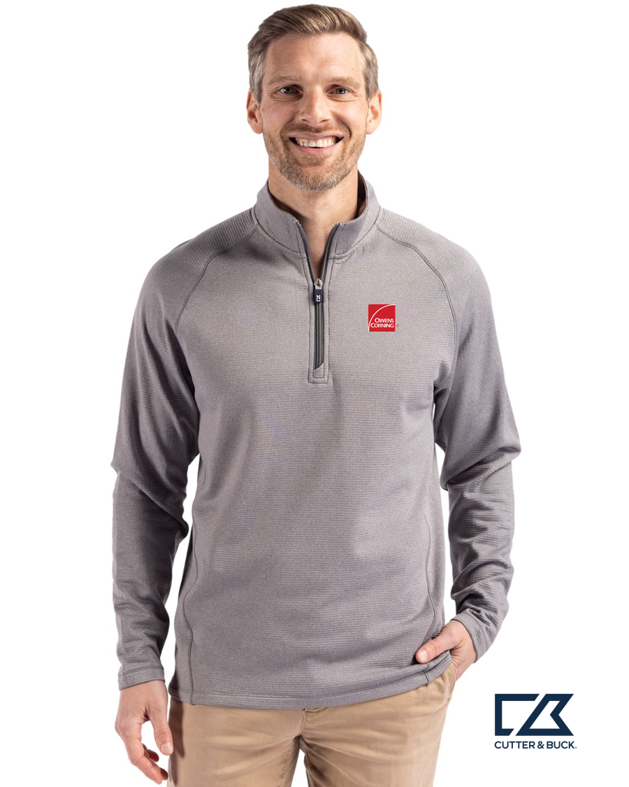 Cutter & Buck Peshastin Fleece Recycled Mens Half Zip Pullover