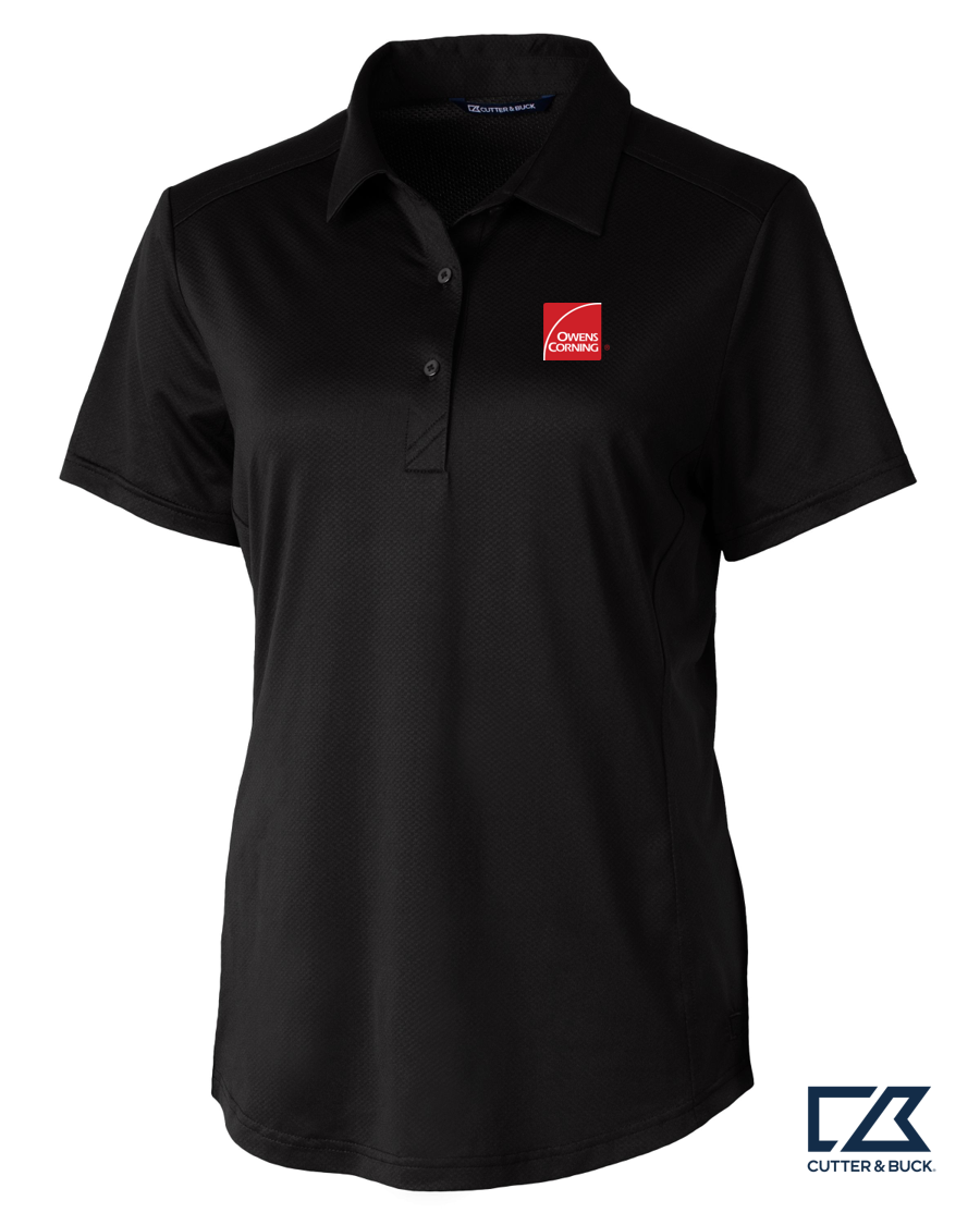 Cutter & Buck Prospect Eco Textured Stretch Recycled Womens Short Sleeve Polo