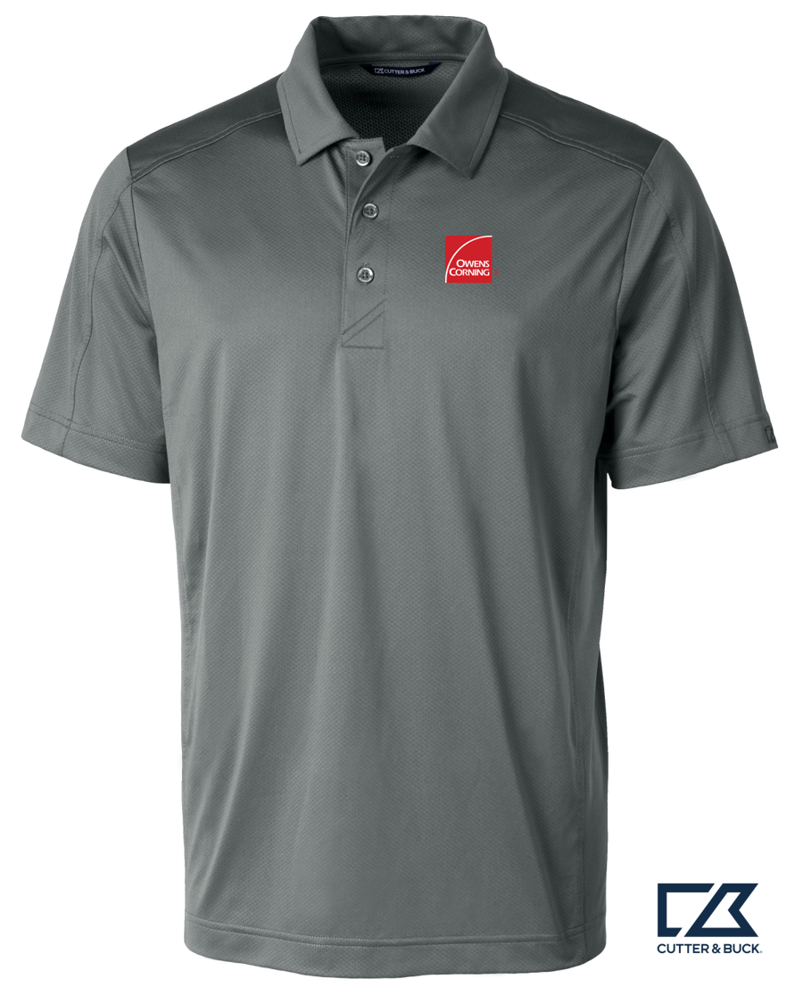 Cutter & Buck Prospect Eco Textured Stretch Recycled Mens Short Sleeve Polo