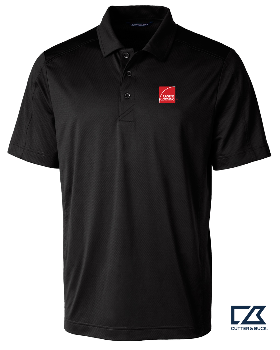 Cutter & Buck Prospect Eco Textured Stretch Recycled Mens Short Sleeve Polo