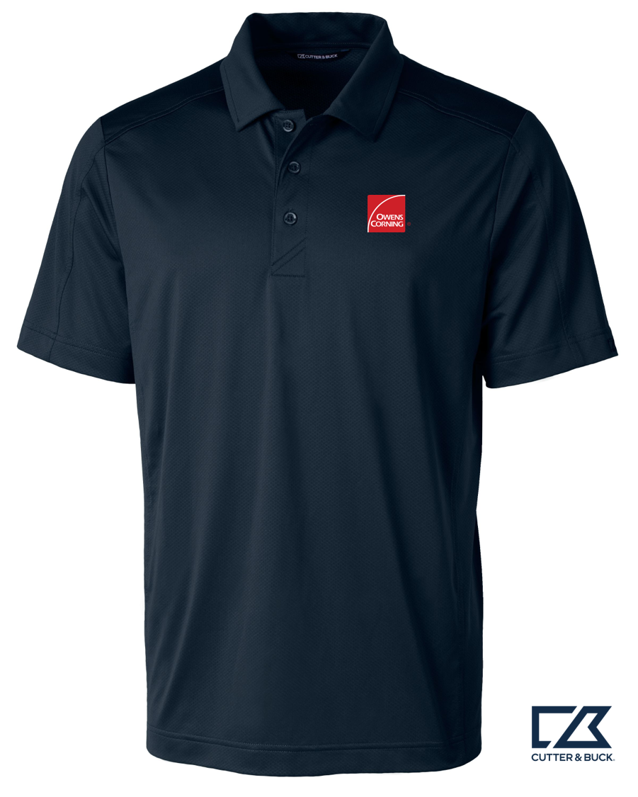 Cutter & Buck Prospect Eco Textured Stretch Recycled Mens Short Sleeve Polo