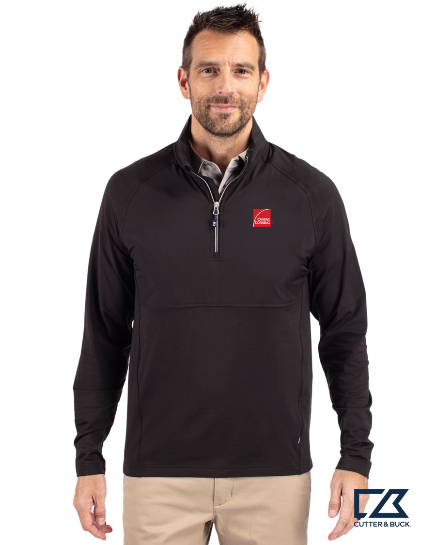 Cutter & Buck Adapt Eco Knit Hybrid Recycled Mens Quarter Zip