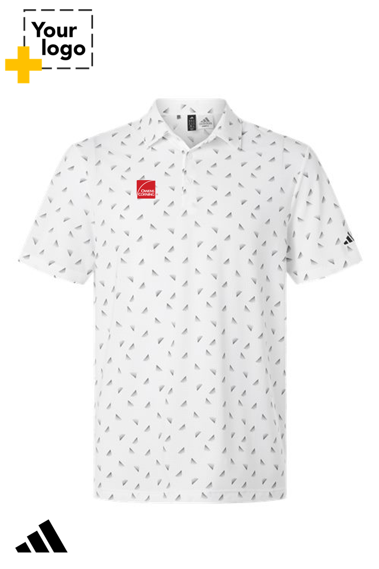 Adidas Men's Ultimate365 Mesh Print Polo