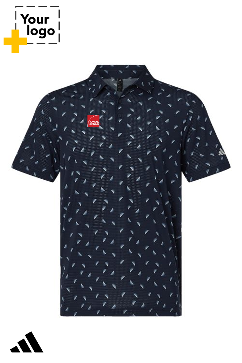 Adidas Men's Ultimate365 Mesh Print Polo