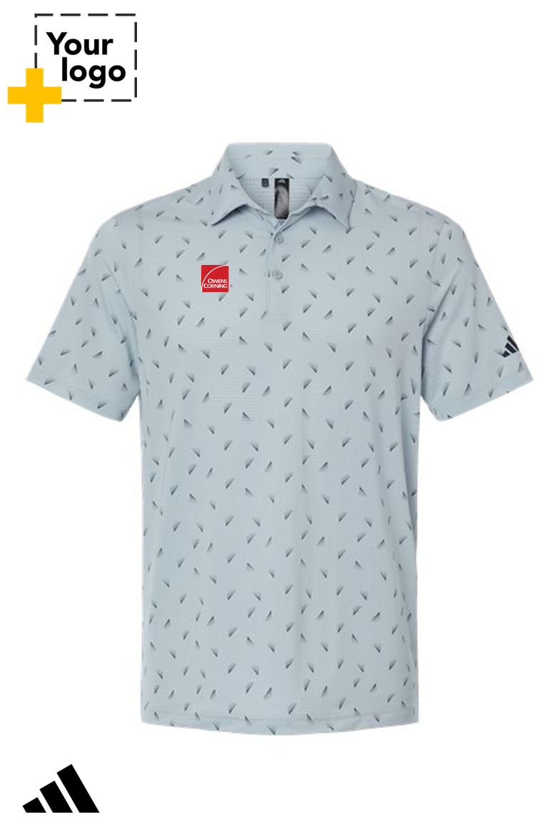 Adidas Men's Ultimate365 Mesh Print Polo