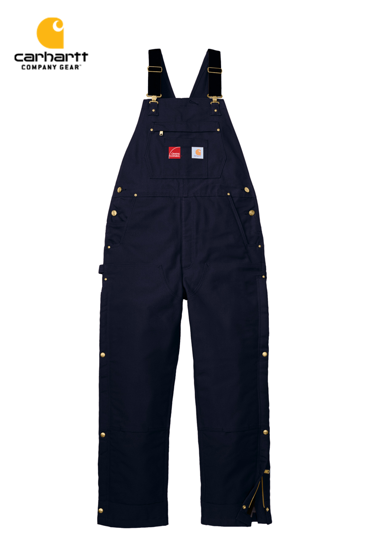 Carhartt® Firm Duck Insulated Bib Overalls
