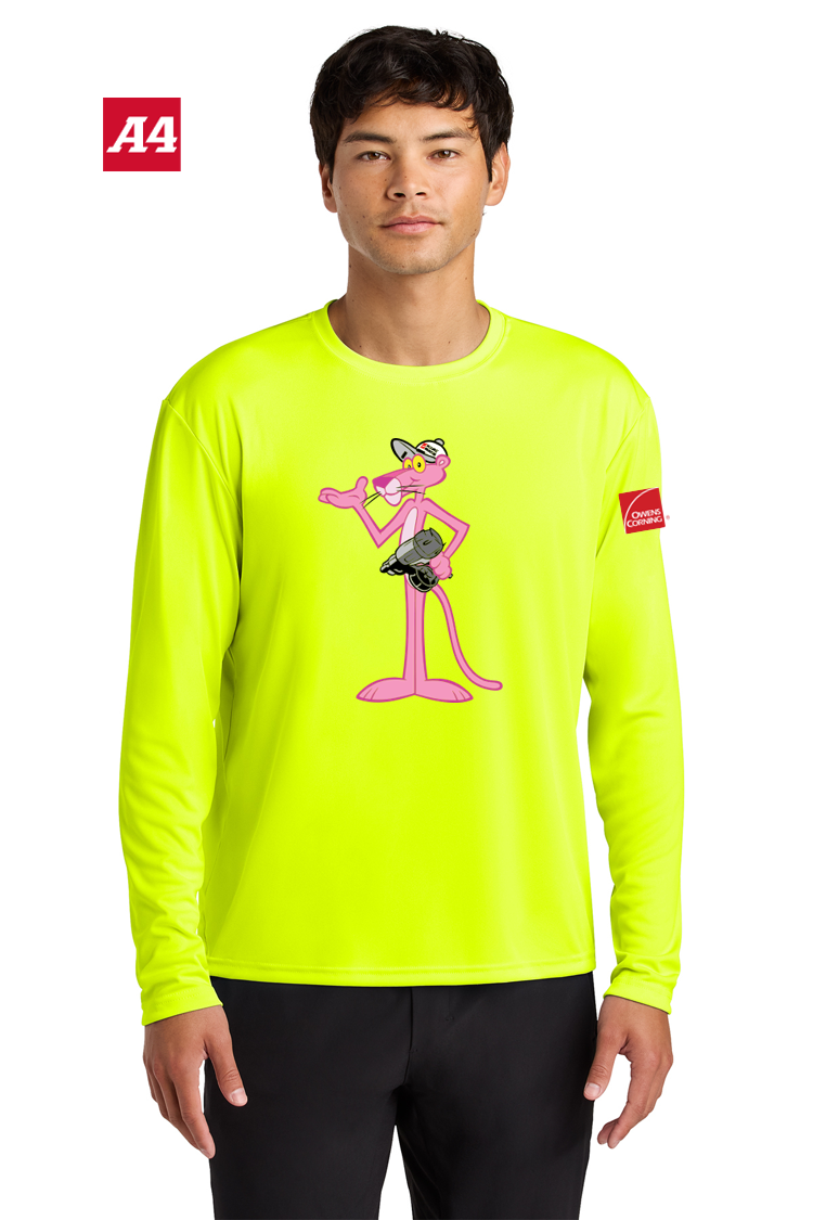 A4 Cooling Performance Long Sleeve Tee - OC Panther Nail Gun