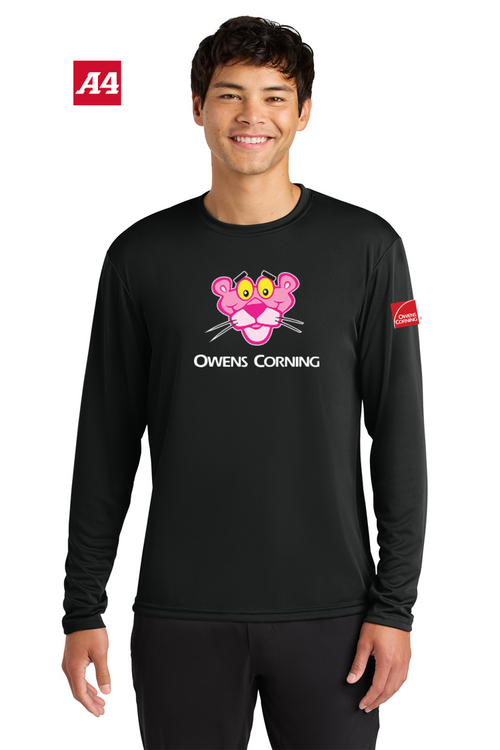 A4 Cooling Performance Long Sleeve Tee - OC Panther Head